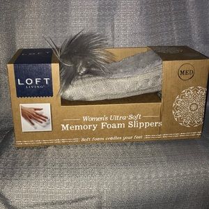 Memory foam slippers!